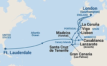 27-Day Moroccan & Iberian Grand Adventure Itinerary Map